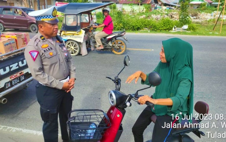 Peringatan Ditlantas Polda Gorontalo Buat Rental Dan Pengguna Sepeda