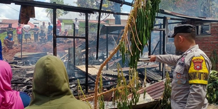 Satu Lagi Rumah Di Gorontalo Utara Ludes Terbakar Diduga Dari