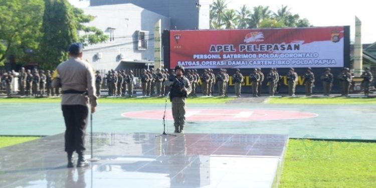 Polda Gorontalo Kirim Personel Brimob Ke Papua Gopos Id