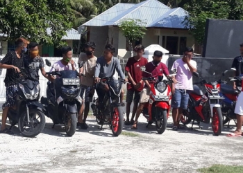 10 Remaja Digiring ke Polsek Batudaa Pantai lantaran balapan liar