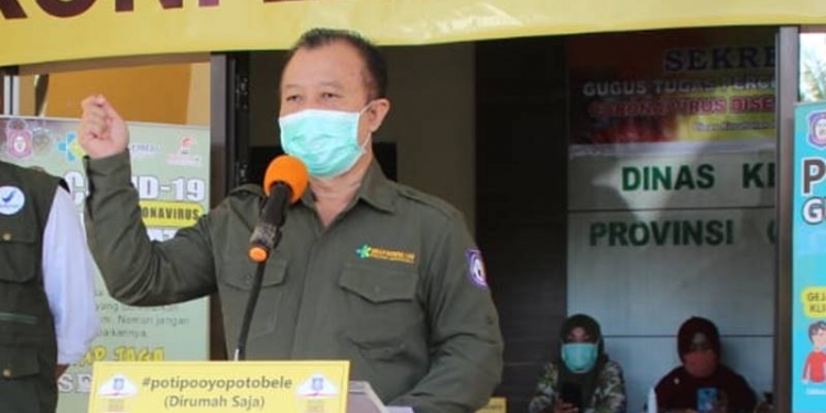 juru bicara Gugus Tugas Covid-19 Provinsi Gorontalo, dr. Triyanto Bialangi, Sabtu (25/04/2020).