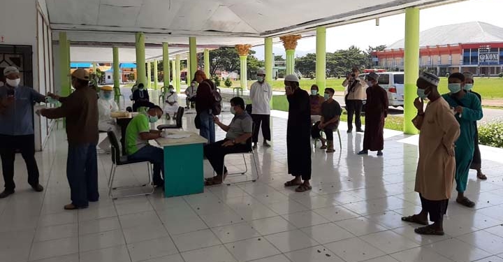 Jemaah dites rapid test