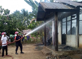 kebakaran diduga akibat arus pendek listrik