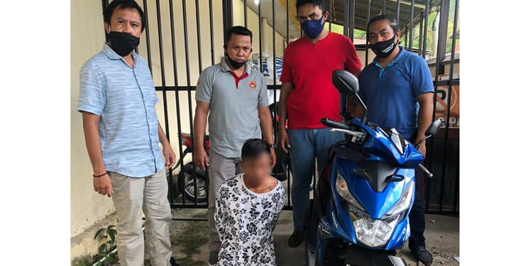 Terduga pencuri sepeda motor