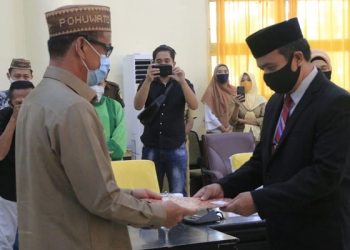 Pelantikan penjabat sekda pohuwato