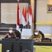 Gubernur Gorontalo Rusli Habibie didampingi Wagub Idris Rahim dan Sekdaprov Gorontalo Darda Daraba, saat mengikuti Rapat Forkopimda diperluas guna membahas evaluasi dari Pergub nomor 41 Tahun 2020 tentang Penerapan Disiplin dan Penegakan Hukum Protokol Kesehatan Sebagai Upaya Pencegahan dan Pengendalian Covid-19 di Provinsi Gorontalo Via Vidcon, Senin (7/9/2020). (Foto – Salman)