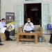 Gubernur Gorontalo Rusli Habibie (dua dari kanan) saat menjadi narasumber pada Live Dialog Interaktif Radio RH dengan topik “Penanganan dan Penegakan Protokol Kesehatan Covid-19 melalui Pergub 41 Tahun 2020 di Provinsi Gorontalo, Rabu (09/09/2020). Foto : Salman – Humas