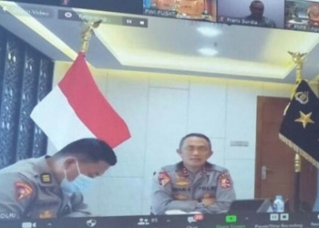 Asisten Operasi (Asops) Kapolri, Irjen. Pol. Imam Sugianto saat menjadi salah satu nara sumber dalam diskusi daring (Webinar) yang diselenggarakan oleh Masyarakat dan Pers Pemantau Pemilu (Mappilu PWI) dengan tema “Menimbang Pilkada 2020 : Tetap 9 Desember 2020 atau Ditunda Demi Keselamatan Bersama", Kamis (24/9/2020).