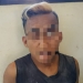Terduga pencuri sepeda motor dan kotak amal saat dibekuk tim resmob Polda Gorontalo.