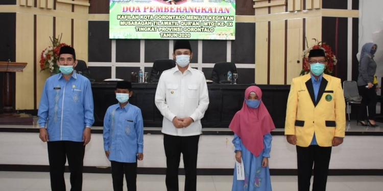 Wawali Kota Gorontalo Lepas 41 Kafilah Ikut MTQ MTQ Provinsi gorontalo