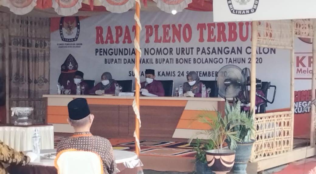 Flash News: Ini Hasil Pengundian Nomor Urut Pasangan Calon Pilkada Bone ...