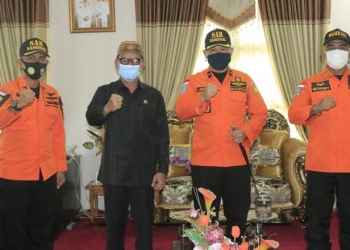 Syarif Mbuinga bersama Basarnas Gorontalo