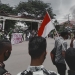 Aksi unjuk rasa mahasiswa yang tergabung dalam Aliansi Mahasiswa Pohuwato, menolak penetapan UU Cipta Kerja, Kamis (8/10/2020).(Muhajir/gopos)