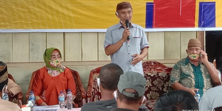 Paslon Saipul Mbuinga-Suharsi Igrisa, menyampaikan program pembangunan yang akan ditujukan untuk masyarakat Pohuwato