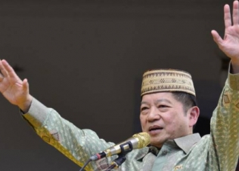 Menteri PPN/Bappenas Suharso Monoarfa saat berkunjung ke Gorontalo awal tahun 2020 lalu. (Foto: Dok. Humas).