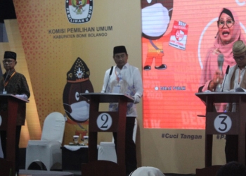 Debat Publik Tiga Kandidat Bone Bolango saling adu gagasan