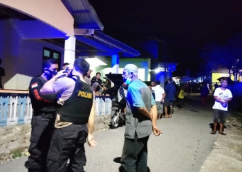 Tawuran antarwarga di Talumolo