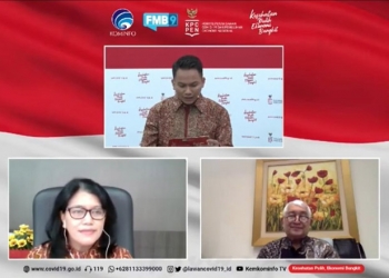 Dialog Produktif “Kelanjutan Uji Klinis Vaksin COVID-19" di Media Center Komite Penanganan COVID-19 dan Pemulihan Ekonomi Nasional (KPCPEN), Rabu (21/10) secara virtual