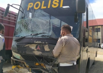 Kecelakaan Bus Polisi