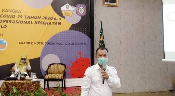 Dr. Triyanto S. Bialangi, Juru bicara Satuan Tugas Covid-19 Provinsi Gorontalo. Foto: Sari/gopos.