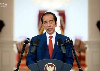 Presiden Joko Widodo memberi arahan pada pertemuan tahunan Bank Indonesia secara virtual, Kamis (3/12/2020).(foto tangkapan layar)