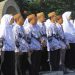 Guru di Gorontalo mengikuti upacara peringatan hari guru di lapangan museum purbakala Popa Eyato. (dok. Humas Pemprov Gorontalo)