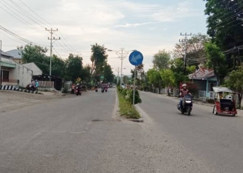 Jalan Andalas menjadli salah satu akses jalan masuk ke Kota Gorontalo. Foto: Aldy/gopos.
