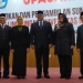 Rektor UNG bersama para Wakil Rektor usai melaksanakan prosesi upacara pelantikan dan pengambilan sumpah jabatan dilingkungan UNG. Foto: Istimewa.