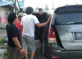 Terduga pelaku pembacokan di Kelurahan Biawu, Kecamatan Kota Selatan, Kota Gorontalo dibekuk tim Resmob Polda Gorontalo. (istimewa)