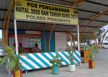 Pos Pengamanan Natal dan tahun baru Polres Pohuwato