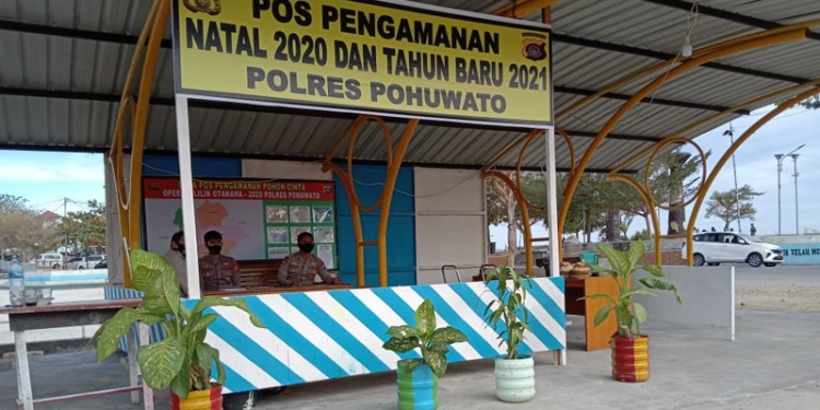 Pos Pengamanan Natal dan tahun baru Polres Pohuwato