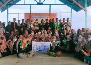 Pembukaan Rihlah LDK MPM bersama aparat desa Pentadu Timur, Kecamatan Tilamuta Kabupaten Boalemo. Foto (Ari/Gopos)