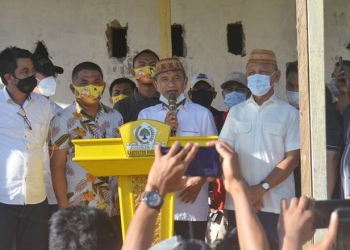 Calon Bupati Pohuwato, Saipul Mbuinga menegaskan, pihaknya menunggu hasil resmi KPU untuk menetapkan pemenang pilkada Pohuwato, Rabu (9/12/2020) (foto: isno/gopos)