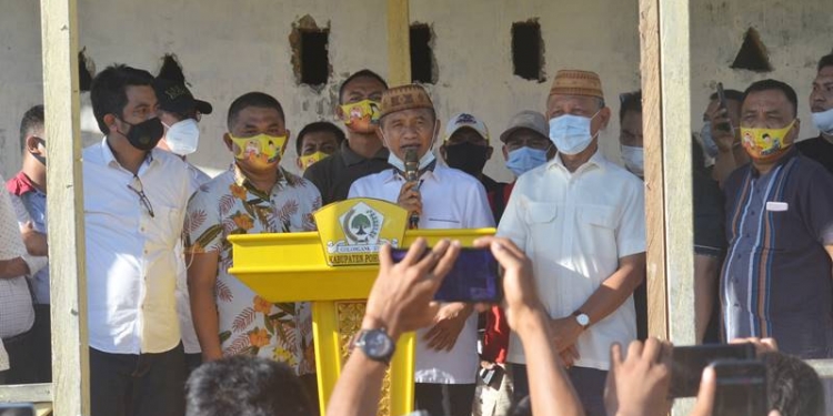 Calon Bupati Pohuwato, Saipul Mbuinga menegaskan, pihaknya menunggu hasil resmi KPU untuk menetapkan pemenang pilkada Pohuwato, Rabu (9/12/2020) (foto: isno/gopos)