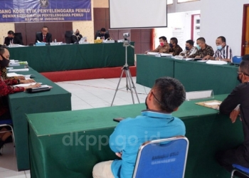 Sidang DKPP terhadap KPU dan Bawaslu Kabupaten Gorontalo