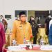 Pemerintah Kota Gorontalo saat menghadiri penyerahan DIPA dan daftar alokasi dana transfer daerah dan dana desa tahun 2021 di Hotel Damhil. Foto: Istimewa