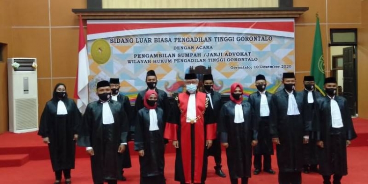 Pelantikan Advokat KAI Gorontalo