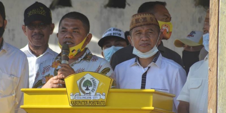 Ketua Tim Pemenangan Pasangan Saipul Mbuinga-Suharsi Igrisa (SMS) Nasir Giasi