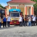 BANTUAN - Wakil Bupati Pohuwato, Amin Haras, melepas keberangkatan bantuan untuk korban bencana gempa di Sulawesi Barat, Rabu (27/1/2021). (istimewa)