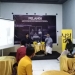 DIALOG FOKUS - Wakil Dekan III Fakultas Hukum, Mutia Cherawaty Thalib saat memberikan sambutan pada kegiatan dialog fokus tentang Efektivitas Pelaksanaan Pilkada ditengah Pandemi, Kamis (21/01/2021) bertempat di Uslap Space, Kota Gorontalo. (rahman/gopos)