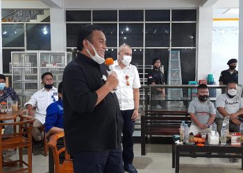 Kunjungan Rachmat Gobel di Warkop Amal, Kota Gorontalo, Kamis (21/1/2021)