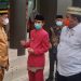 PERESMIAN - Wakil Bupati Gorontalo Herman Walangadi Bersama Bupati Bone Bolango Hamim Pou serta Bupati Bolangmongondow Selatan Dedy Abdul Aziz Meresmikan MPP (Mall Pelayanan Publik) Kabupaten Bone Bolango. (istimewa).