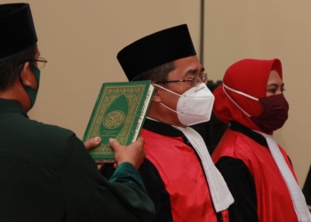 Pelantikan Ketua Pengadilan Negeri Gorontalo dan Ketua Pengadilan Negeri Tilamuta. Foto: Istimewa.