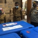 Bupati Pohuwato, Syarif Mbuinga, melakukan pengecekan cool boks yang akan menjadi tempat penyimpanan vaksin covid-19. (istimewa)
