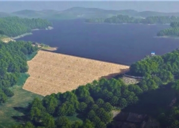 Salah satu gambar proyek pembangunan Bulango Ulu yang digambarkan oleh Kementerian PUPR. Foto: Istimewa.