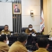 Rapat evaluasi anggaran tahun 2020 yang dilaksanakan bersama Pemerintah Provinsi Gorontalo melalui video Conference dengan Wakil Gubernur Gorontalo, Idris Rahim, di Aula Tinepo Kantor Bupati Gorontalo Utara.(foto.istimewa)