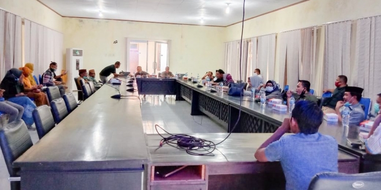 Rapat Dengar Pendapat DPRD Kabupaten Pohuwato, terkait program cetak sawah. Foto: Azhar/gopos.