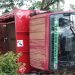 Truk bermuatan gas elpiji sebanyak 562 tabung terbalik di jalan trans Sulawesi Desa Haya-haya, Kabupaten Gorontalo, Rabu (13/1/2021). (istimewa)