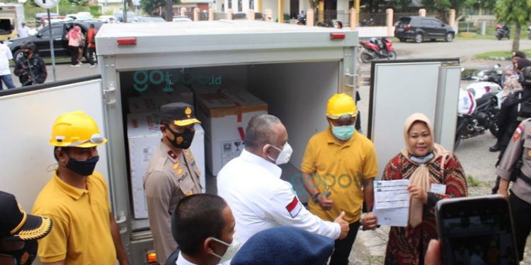 Vaksin Covid-19 tiba di Gorontalo