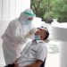 Seluruh anggota dan pegawai DPRD Provinsi Gorontalo jalani Swab Test-PCR Massal. Foto: Istimewa.